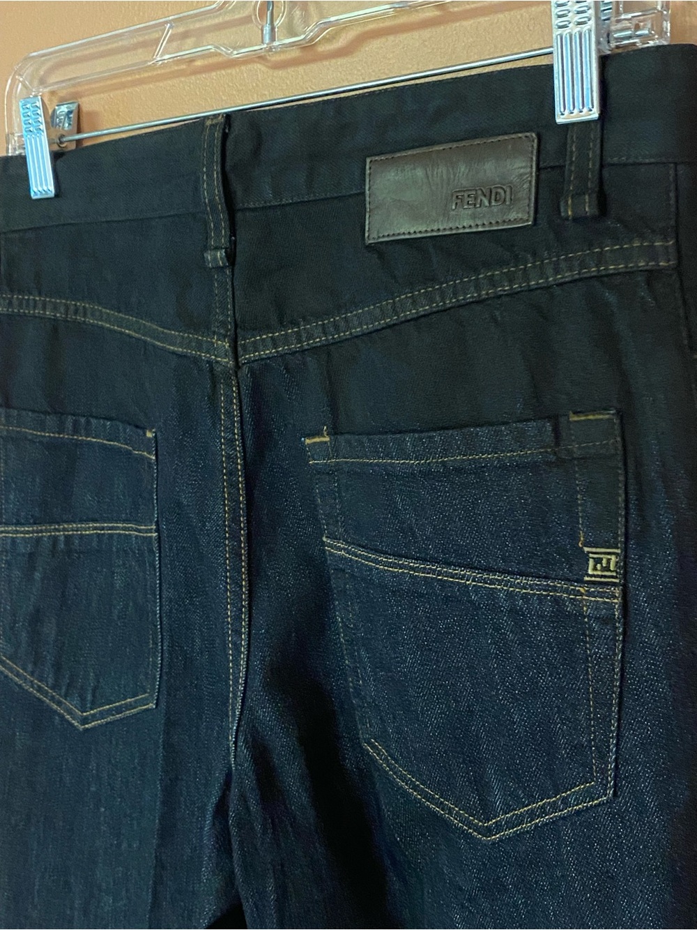 Fendi Straight Leg Indigo Wash Jeans